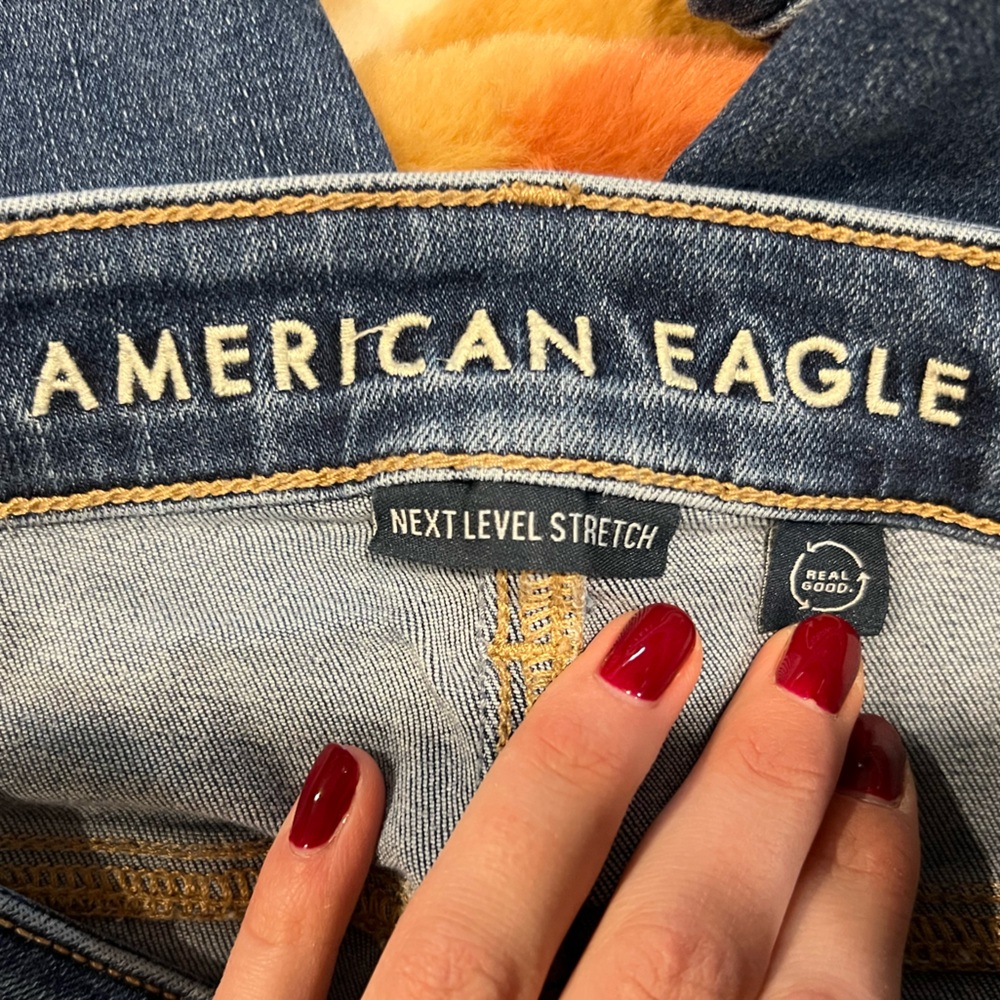 American Eagle Outfitters Dark Blue High Rise Jegging - Picture 3 of 5